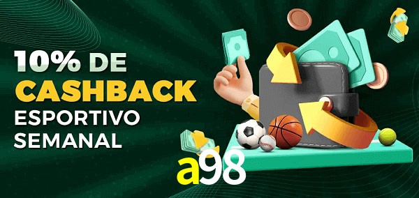 10% de bônus de cashback na a98