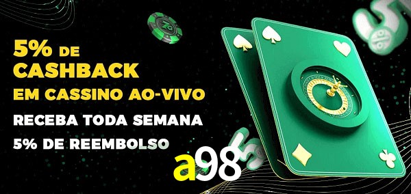 Promoções do cassino ao Vivo a98
